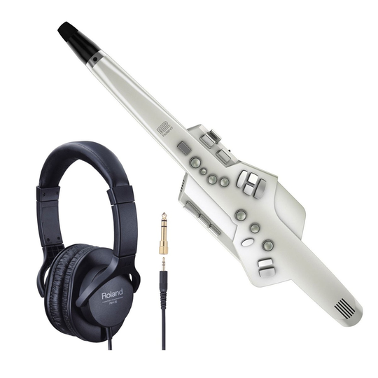 Roland AE-10 Aerophone Digital Wind Instrument Headphone Bundle