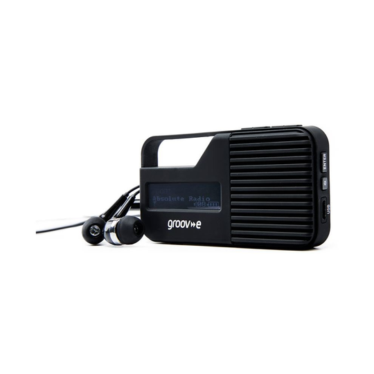Groov-e GVDR01BK Rio Personal DAB/FM Digital Radio - Black
