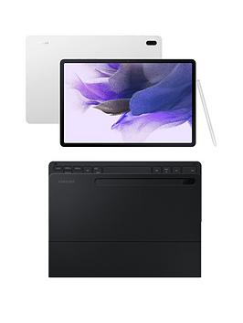 Samsung Galaxy Tab S7 Fe 12.4In Tablet - 64Gb, 5G, Silver With Free Keyboard Case