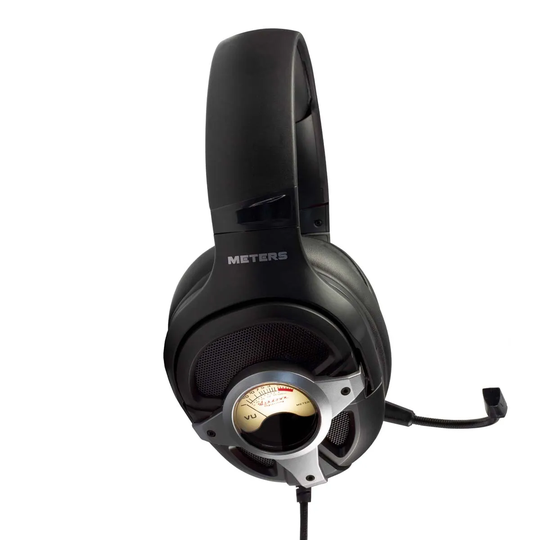 Meters Level Up Silver Wired Gaming Headphones
