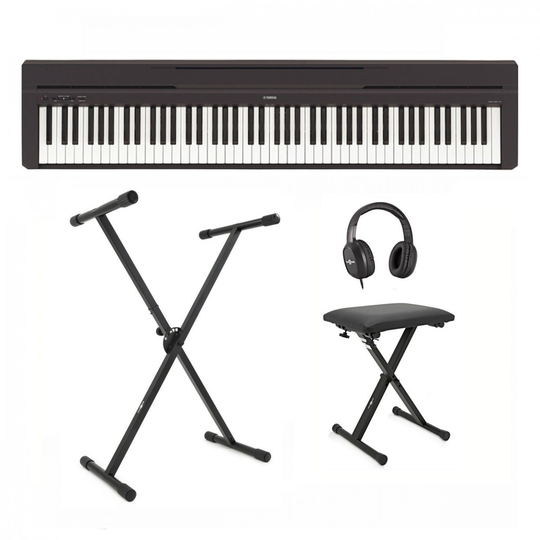 Yamaha P45 Digital Piano X Frame Package Black