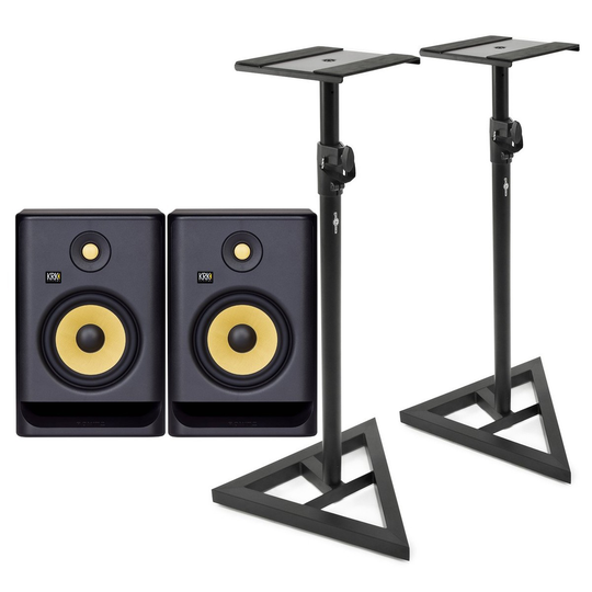 KRK ROKIT RP7 G4 Studio Monitors with Stands