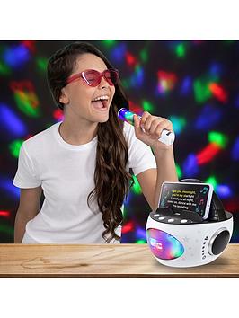 Rockjam 10-Watt Bluetooth Rechargeable Karaoke Machine With Wireless Microphone - Black