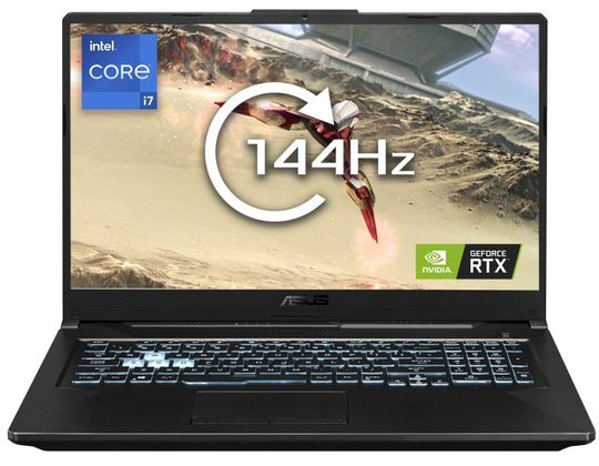 ASUS TUF F17 FX706HM Gaming Laptop, Intel Core i7-11800H 2.3GHz, 16GB DDR4, 1TB M.2 NVMe, NVIDIA GeForce RTX 3060 6GB, 17.3" Full HD, Windows 11 Home