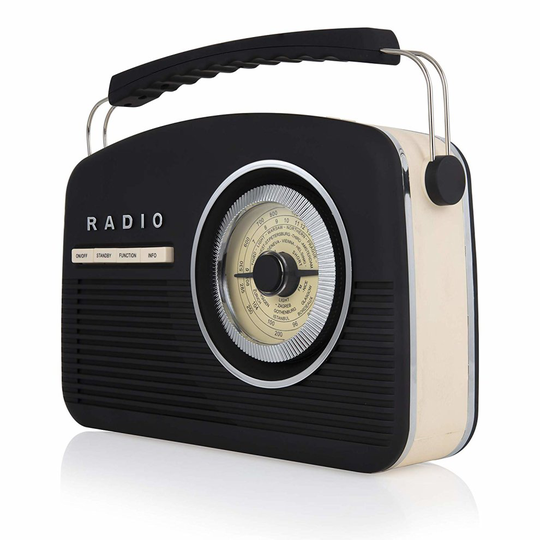 Akai DAB Vintage Radio, 1950's Style, LCD Display, FM Radio, DAB+, Rubberised Finish
