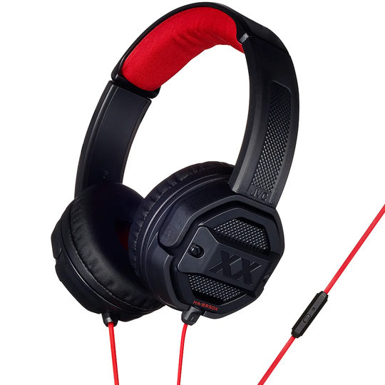 JVC Xtreme Xplosives On Ear Headphones with Remote & Mic HASR50XB - Black