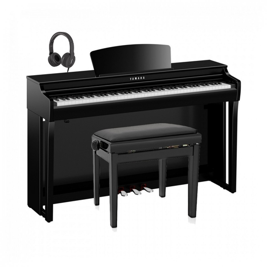 Yamaha CLP 725 Digital Piano Package Satin Black