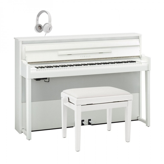 Yamaha NU1X AvantGrand Hybrid Digital Piano Package Polished White
