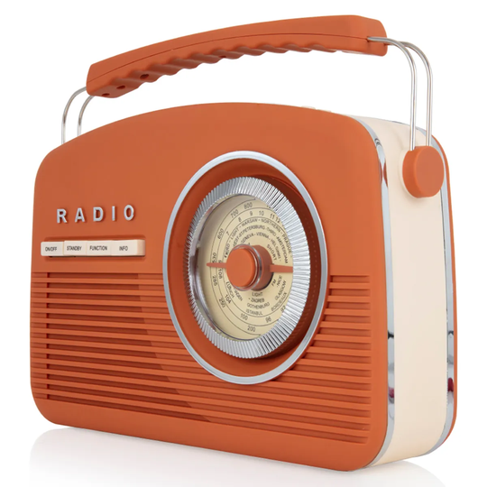 AKAI DAB Vintage Radio - Burnt Orange