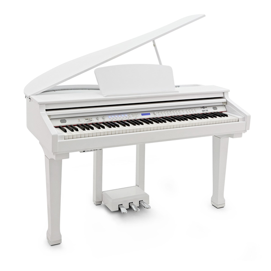 GDP-100 Digital Grand Piano by Gear4music Gloss White
