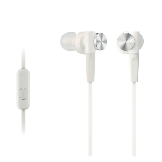 Sony MDR-XB50APW White Extra Bass Hand-Free Earphone/Headphone
