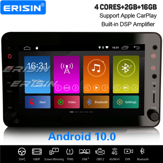 DSP Android 10.0 Car Stereo DAB+ GPS Carplay Alfa Romeo 159 Sportwagon Spider Brera