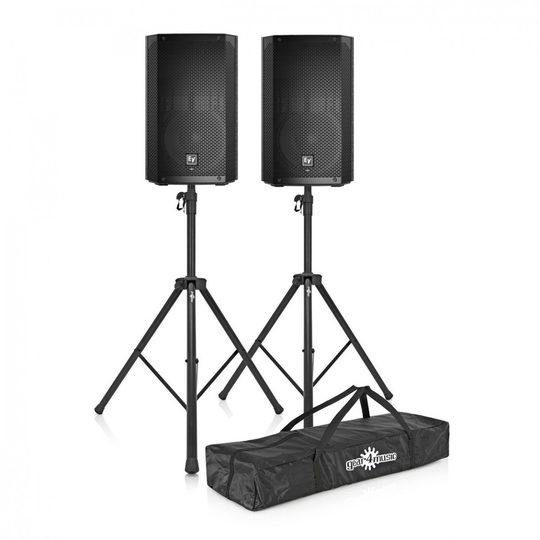 Electro-Voice ELX200-10P 10" Active PA Speakers with Stands