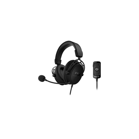 HyperX Cloud Alpha S - PC Gaming Headset, 7.1 Surround Sound, Adjustable Bass, Dual Chamber Drivers, Breathable Leatherette, Memory Foam, and Noise Ca