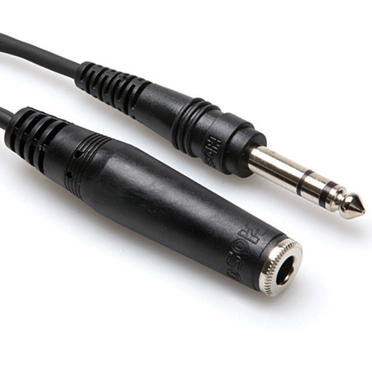 Hosa HPE-325 Headphone Extension Cable 1/4" TRS to 1/4" TRS 25ft