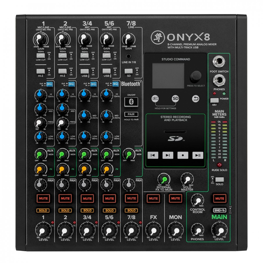 Mackie ONYX 8 8-Channel Analog Mixer with Multi-Track USB - Nearly New