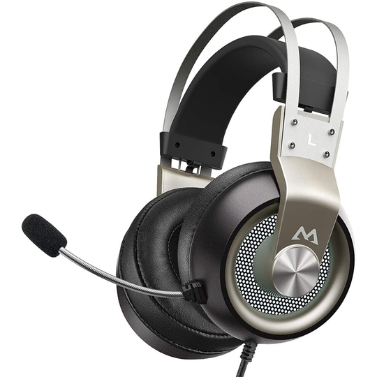 Mpow PS4 Headset Xbox One - EG3 Pro Gaming Headset Stereo Surround Sound with Noise Cancellation Mic & In-Line Control, Over-Ear Gaming Headphones
